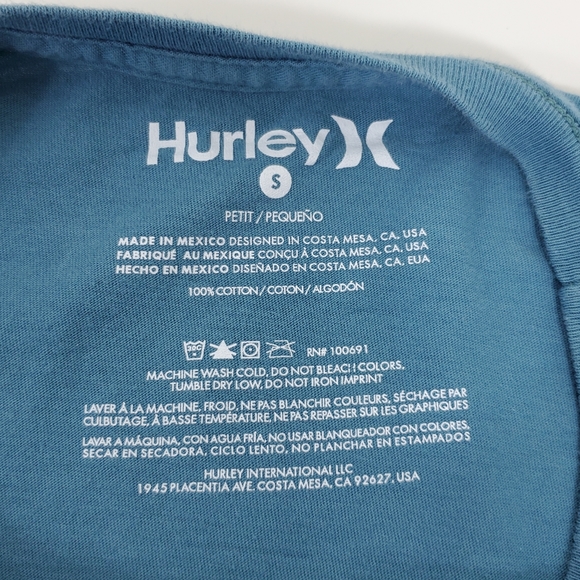 Hurley t shirt size small - Picture 2 of 8